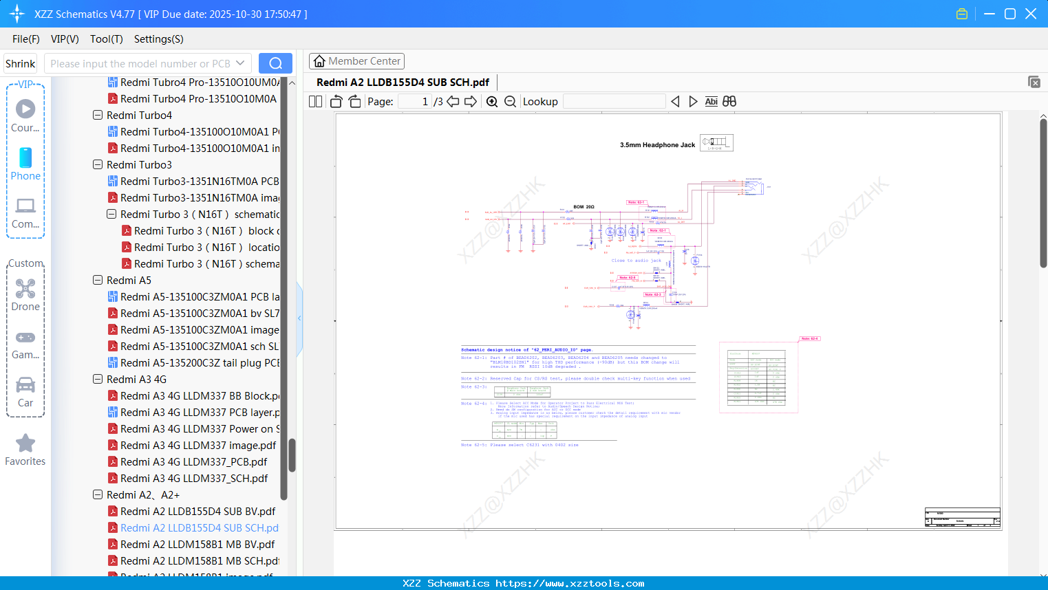 Xiaomi Redmi A2 LLDB155D4 SUB SCH